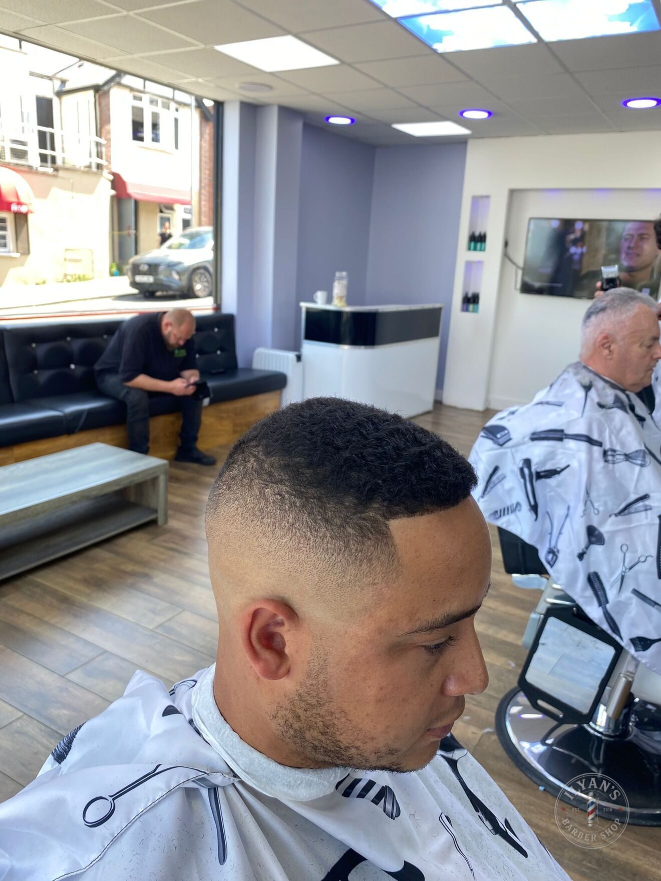 Crop Fade with Beard at Ilyan's Barber Shop